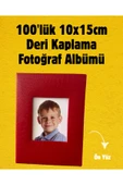 Deri Kaplama Pencereli Fotoğraf Albümü 100'lük 10x15cm thumbnail 1