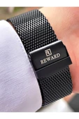 Reward Siyah Renk Rose Gold Kasa Fonksiyonlar Aktif Erkek Kol Saati + Bileklik Hediyeli thumbnail 4