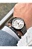 Ferrucci Siyah Renk Fonksiyonlar Aktif Çelik Kordon  Erkek Kol Saati + BİLEKLİK thumbnail 2