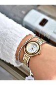 Ferrucci Altın Gümüş Renk Sade Model Kadın Kol Saati + BİLEKLİK thumbnail 2