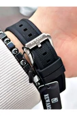 Reward Siyah Renk Kare Model Fonksiyonlu Silikon Spor Erkek Kol Saati + BİLEKLİK thumbnail 5