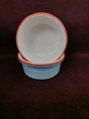 Raccoon Turnetli Mavi Seramik Mama Ve Su Kabı 300ml thumbnail 1