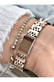 Ferrucci Rose Gold Renk Roma Rakamlı Sade Model Çelik Kordon Kadın Kol Saati + BİLEKLİK thumbnail 3