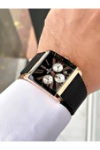 Reward Siyah Renk Rose Gold Kasa Fonksiyonlar Aktif Erkek Kol Saati + Bileklik Hediyeli thumbnail 2