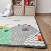 Coolmats Katlanabilir Oyun Matı, Tek Taraflı Çocuk Oyun Halısı Aktivite Oyun Alanı - Bulutlu Dağlar thumbnail 1