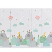 Coolmats Katlanabilir Oyun Matı, Tek Taraflı Çocuk Oyun Halısı Aktivite Oyun Alanı - Bulutlu Dağlar thumbnail 2