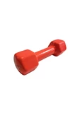 Avessa 3 Kg Vinly Kaplama PVC Kırmızı Dambıl - 1