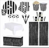 Taraftar Siyah Beyaz Sofra Seti thumbnail 1