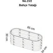 Modüler Yükseltilmiş Bahçe Yatağı Yükseltilmiş Sebze Yatağı Çiçeklik NO:1V2 (85X34) Gri thumbnail 6