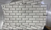 (6 Adet) Kendinden Yapışkanlı Dekoratif Esnek Köpük Beyaz Pvc Mermer Panel 60x30 (0,18 m²) Mutfak Banyo WC thumbnail 1