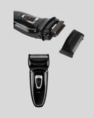 Şarjlı Kablosuz Tıraş Makinesi Çift Başlık Kuru Tıraş Ergonomik Taşınabilir thumbnail 4