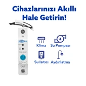 Tomzn WiFi Akıllı Voltaj ve Akım Koruma Rölesi, Dahili Enerji Ölçer 63A eWelink Uyumlu - Tek Kutup thumbnail 3