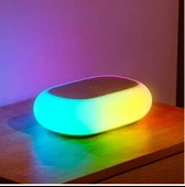 ALLY K31 Kablosuz Şarj Cihazı RGB Gece Lambası thumbnail 1