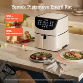 Cosori Cosori Premium XXL Airfryer 5.5 lt Yağsız Beyaz Fritöz thumbnail 2