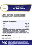 Nutraxin Biotin Forte 60 Tablet 3 Adet thumbnail 4