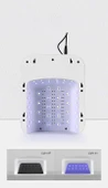 T9 Deri Yüzeyli Manikür Tırnak Kurutucu UV Led Lamba Protez Tırnak Lambası Beyaz 48W thumbnail 4