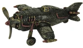 Veronese Design Steampunk Tarzı Tek Pervaneli Uçak Heykeli thumbnail 2