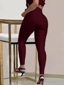 Lucky Life Kadın Yüksek Bel Belden Toka Detaylı Dalgıç Tayt thumbnail 3