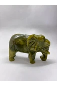 gemsartdeco YEŞİM TAŞI DOĞALTAŞ FİL FİGÜRÜ thumbnail 3