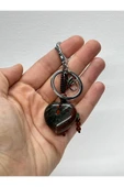 gemsartdeco JASPER DOĞALTAŞ ANAHTARLIK CHARM KALP thumbnail 3