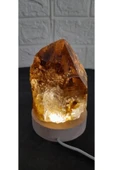 gemsartdeco Dumanlı kuvars doğal taş lamba radyasyonsavar thumbnail 2