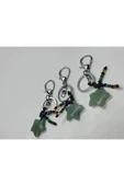 gemsartdeco AVENTURİN DOĞALTAŞ ANAHTARLIK CHARM YILDIZ thumbnail 5