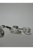 gemsartdeco KRİSTAL KUVARS DOĞALTAŞ ENERJİ YÜKSELTİCİ ANAHTARLIK CHARM PRİZMA thumbnail 4