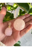gemsartdeco Aşk Kiti Pembe Kuvars Küre ve Pembe Kuvars Enerji Şişesi thumbnail 2