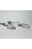 gemsartdeco KRİSTAL KUVARS DOĞALTAŞ ENERJİ YÜKSELTİCİ ANAHTARLIK CHARM PRİZMA thumbnail 5