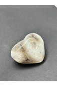 gemsartdeco BEYAZ KALSİD KALP PALMSTONE DOĞALTAŞ thumbnail 3