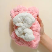 MDB Mikrofiber Örgü Saç Kurutma Bone Havlu thumbnail 3