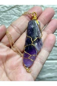 gemsartdeco Brezilya Ametist Tasarım Kolye thumbnail 2