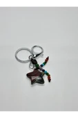 gemsartdeco KAN TAŞI DOĞALTAŞ ANAHTARLIK CHARM YILDIZ thumbnail 2