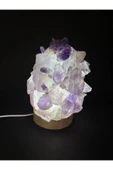 gemsartdeco AMETİST DOĞALTAŞ LAMBA thumbnail 2