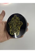gemsartdeco OBSİDYEN AYNA HAMSA SEMBOLÜ thumbnail 2