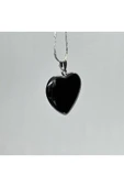 gemsartdeco HEMATİT DOĞALTAŞ KOLYE UCU KALP thumbnail 5
