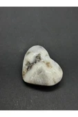 gemsartdeco BEYAZ KALSİD KALP PALMSTONE DOĞALTAŞ thumbnail 4