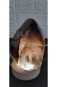 gemsartdeco Dumanlı kuvars doğal taş lamba radyasyonsavar thumbnail 4