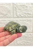 gemsartdeco Yeşim Doğaltaş Fengshui Kamplumbağa 6 cm thumbnail 3