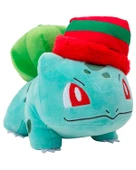 Pokemon Pelüş Bulbasaur Figür Yılbaşı Serisi 20cm PKW3377 thumbnail 1