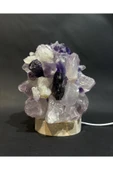 gemsartdeco AMETİST DOĞALTAŞ LAMBA thumbnail 4