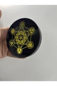 gemsartdeco OBSİDYEN AYNA METATRON SEMBOLLÜ thumbnail 2