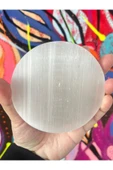 gemsartdeco 10 cm Selenit Disk Doğaltaş Arındırıcı thumbnail 3
