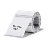 ZUIDID 50 X 50 Mm Şeffaf Termal Etiket 150 Adet - Phomemo M110/M120/M150/M200/M220/M221 thumbnail 2