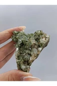 gemsartdeco Koleksiyonluk Epidotlu Yeşil Kuvars thumbnail 3