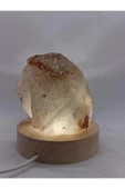 gemsartdeco Kristal Kuvars Doğaltaş Ham Kütle Huzur Lamba thumbnail 2