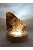 gemsartdeco Kristal Kuvars Doğaltaş Ham Kütle Huzur Lamba thumbnail 1