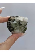 gemsartdeco Koleksiyonluk Epidotlu Kuvars Doğaltaş thumbnail 3