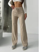 Fit comfort bej salaş pantolon thumbnail 1