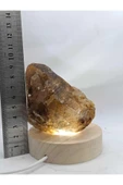 gemsartdeco Kristal Kuvars Doğaltaş Ham Kütle Huzur Lamba thumbnail 4